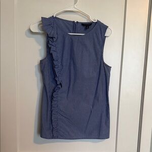 Banana Republic Blue Striped Blouse